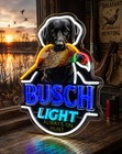 Busch Light  always On Hunt  Black Lab   Pheasant Led Lighted Beer Sign New 