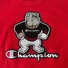 Vtg Champion Georgia Bulldogs T Shirt Athletic Size Small Unisex College Red