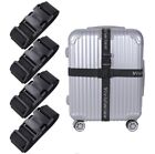 4 Pcs 74 x2  Luggage Straps Suitcase Belt Wide Adjustable Packing Straps