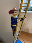 Marx Climbing Fireman Vintage Wind-up Tin Toy Ja-08