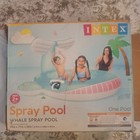 Intex Whale Spray Pool Inflatable Kids Splash Pool  57440ep 79x77x36