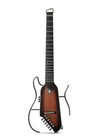 Donner Hush-i Evo2 Sunburst Headless Travel Guitar Acoustic Electric Mahogany