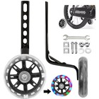 Training Wheels Bicycle For 12 14 16 18 20inch Bike W flash Light Wheel 1pair