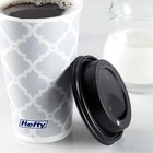 Paper Disposable Hot Cups With Lids  16 Ounce  20 Count