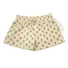 A New Day Women s Size Large High Rise Pull-on Shorts Drawstring Beige Print New