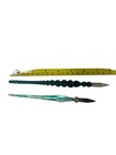 Vintage Twisted Glass Calligraphy Dip Pen Set Hand Blown Ink Milano Venetian