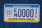Pennsylvania Ems Sample License Plate
