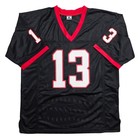 Stetson Bennett Autographed Black College Style Jersey Sig Only Beckett Bas Coa