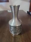Vintage Norwegian Pewter Metal Viking Vase Norway  Scandinavian Art