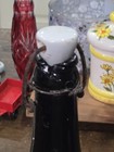 Antique Vintage Dark Amber Black Glass Beer Bottle Porcelain Swing Top Lightning