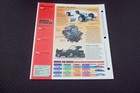 Hot Cars 1992 1993 1994 Jaguar Xj220 Imp Info Fold-out Spec Sheet
