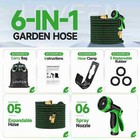 Expandable Garden Hose 25-150ft Flexible Water Hose W  Spray Nozzle 10 Function