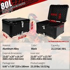 Aluminum Trunk 80l Motorcycle Top Case Waterproof Luggage Storage Tour Tail Box