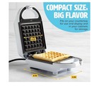 Tasty Mini Nonstick Waffle Maker Waffles  Hash Browns  Brownies 600w White - New