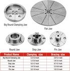 4 Inch Wood Lathe Chuck Set 1  X 8 Tpi Self Centering 5 Jaw Wood Turning Chuck