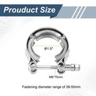 V Band Clamp 1 5 Inch 304 Stainless Steel V-band Bolt Clamp