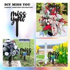 Large Cemetery Decorations  Metal Memorial Grave Markers For Outdoor Sites