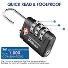 4 Pack Tsa Approved Luggage Locks  Combination Travel Padlock  3-digit Waterproo