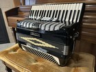 Black Moreschi Piano Accordion 41 Keys 120 Bass With Hard Case
