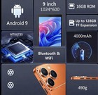 9    Android Tablet 16gb Sim   Tf Card Slot Keyboard Mouse Case Usb Cable Bundle