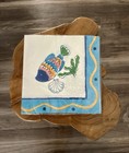 Vintage Cocktail Napkins New Nautical Sailing Boats Retro Mcm Ocean Fish Party