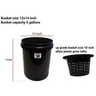 Hydroponic Aeroponic Recirculation Water Culture 5 Gallon Bucket 6 Grow System