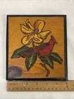Vintage 6  Wood Wall Plaque Rustic Decorative Hanging Wall Art Folk Art Usa