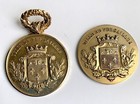 Rare Beautiful 19th Century French Lot 4 Medals Solid Silver Sterling Versailles