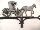 Antique   Vintage 23  Farm House Barn Horse   Carriage Lightning Rod Weathervane