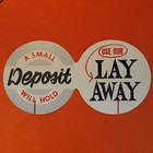Cardstock Double Sided Store Sign-back To School-frameable Vtg Advertising