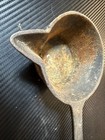 Vintage Cast Iron Ladle  W spout No Maker Mark handle Marked  2 