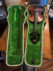 Vintage Anton Schroetter Violin With Hard Shell Case   Bow- For Parts Or Repair 
