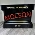 Molson Imported From Canada Beer Faux Neon Light Up Sign Bar Man Cave On Tap