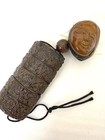 Japanese Tsuikoku Inro Ojime Bead Netsuke Antique Lacquer Carved Japan Art