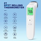 Forehead Thermometer Baby And Adults W  Fever Alarm Lcd Display Memory Function
