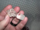 Old Fenton Cranberry Opalescent Cologne Bottle  Coin Dot Pattern