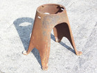 Antique Cast Iron 19  Base Stand Steampunk Industrial Table Art Pedestal Coffee