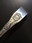 Antique English Silverplated Asparagus Tongs Kings Pattern 