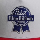Pabst Blue Ribbon Beer Pbr Patch Trucker Premium Adjustable Snapback Cap Hat New