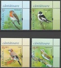 Moldova 2026 Birds  Songbirds 4 Mnh Stamps