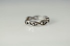 925 Sterling Silver Infinity Symbol Adjustable Size 5 Toe Ring 1 2g  rin9334 