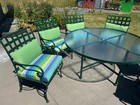 Vintage Solid Steel Patio Furniture Set