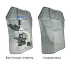 Microscope Dust Cover  Opaque  Grey Fabric  large 