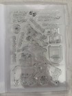 Retired Stampin Up Jolly Delivery Stamp Set   Dies - Christmas  Mail  Present