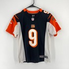 Nike Cincinnati Bengals Joe Burrow 9 Nfl Jersey Kids Medium 10 12 Black Orange