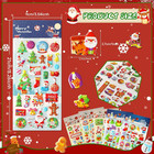 Christmas Stickers For Kids  10 Sheets Holiday 3d Puffy Foam Decals - Cute Snowm