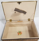 Vtg Princess Starburst Sewing Box Mid Century 14x9 5x6 Mcm Storage