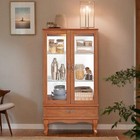 Glass Display Cabinet 49 52 h Curio Cabinet W adjustable Shelves China Cabinet