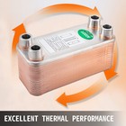 Uimoso 316l Stainless Steel Brazed Plate Heat Exchanger 30 Plate 3 x8  3 4  Mpt