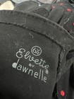 Vintage Black With Red Polkadots Elvette By Dawnelle Gloves 6 1 2  1950 60s